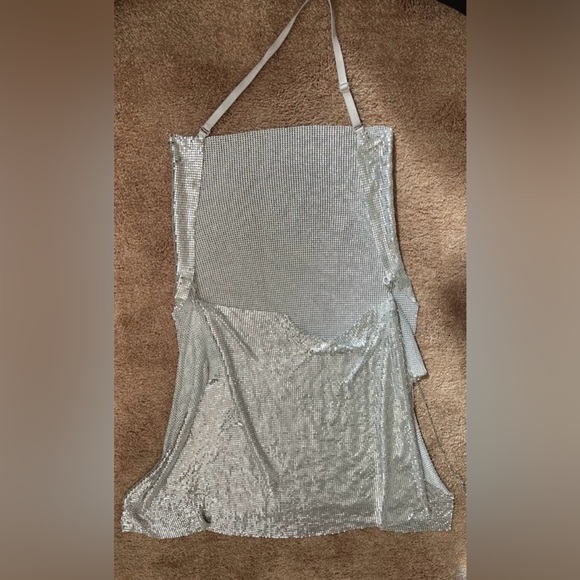 Revolve Metallic Material Mini Dress - Picture 7 of 9